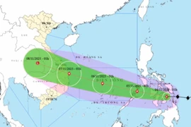 Bão Kalmaegi mạnh lên cấp 14, giật cấp 17 vào ngày 6/11