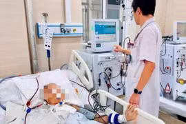 Tăng kali máu 8,5 mmol/L, người bệnh thận mạn suýt ngừng tim