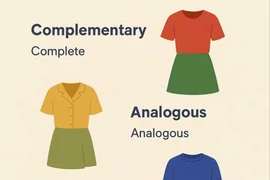 Tự tin phối đồ với quy tắc bánh xe màu sắc