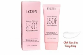 Thu hồi kem chống nắng giả LYZEEN Whitening protective spectrum sunscreen