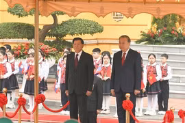 Tổng Bí thư Tô Lâm chủ trì Lễ đón Tổng Bí thư, Chủ tịch nước Lào
