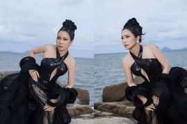 Hoa hậu Nhân ái Hằng Nguyễn đẹp lộng lẫy ở Nha Trang