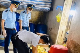 Phát hiện 600 kg măng tươi không rõ xuất xứ ở TP Vinh