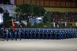 Toàn cảnh tổng hợp luyện diễu binh, diễu hành lần 2 tại Quảng trường Ba Đình