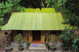 Ngôi chùa độc đáo làm bằng trúc ở Quảng Ninh