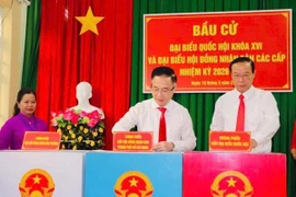 TPHCM: Cử tri phường Vũng Tàu rộn ràng ngày bầu cử