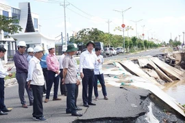 Đồng Tháp: Đẩy nhanh tiến độ khắc phục sạt lở bờ sông Tiền