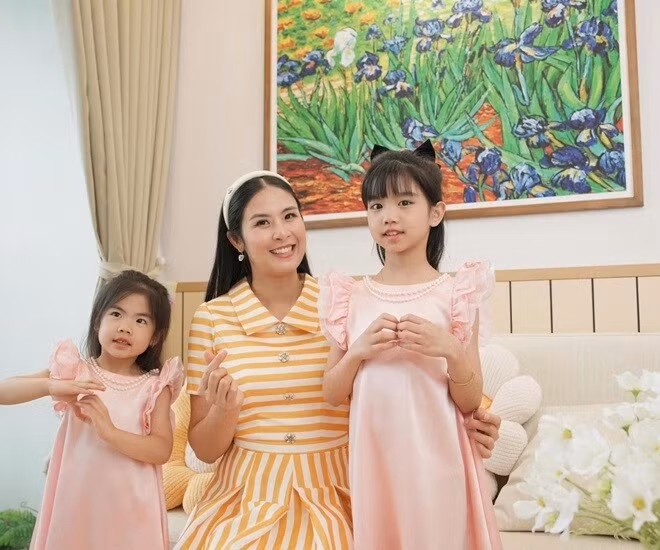 Đang trong thời gian bầu bí nhưng Hoa hậu Ngọc Hân vẫn tích cực làm việc, sửa nhà và hoàn thiện một căn hộ nhỏ xinh. Ảnh chụp màn hình