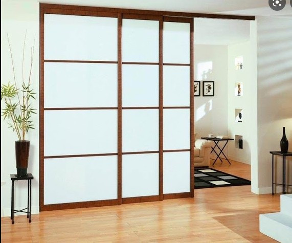 Vách ngăn trượt là giải pháp thông minh dành cho nhà chật. Ảnh: Internet