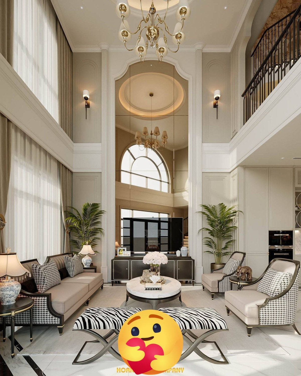 Mới đây, bà xã Mạnh Trường chia sẻ trên trang cá nhân loạt ảnh 3D căn biệt thự sắp hoàn thiện thu hút sự chú ý của mọi người. Ảnh: FBNV