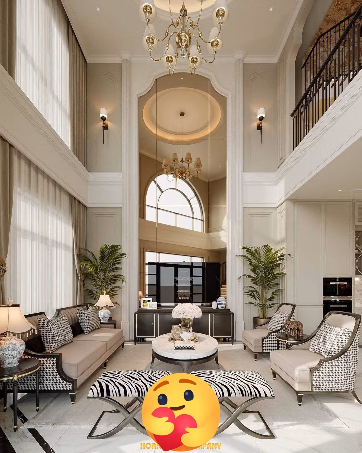 Mới đây, bà xã Mạnh Trường chia sẻ trên trang cá nhân loạt ảnh 3D căn biệt thự sắp hoàn thiện thu hút sự chú ý của mọi người. Ảnh: FBNV