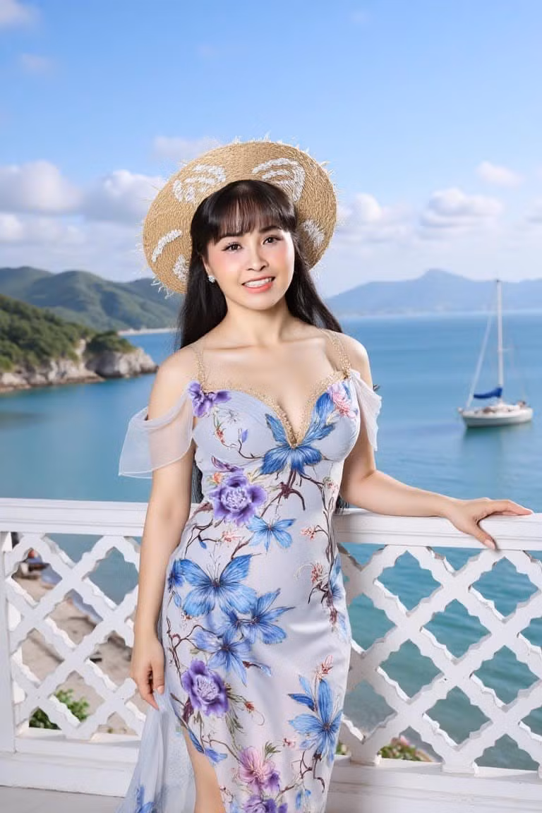 Năm 1996, Trang Nhung kết hôn với doanh nhân Nhật Phương, và tạm vắng bóng trên các sàn diễn để chăm lo cho gia đình. Ảnh: Internet