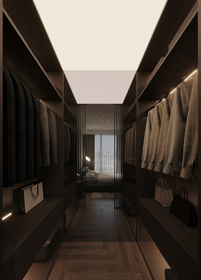 Ngoài công tắc, cảm biến, động cơ rèm tự động...còn có hệ thống đèn chiếu sáng thông minh. Ảnh: Nhavietdesign