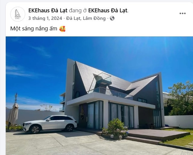 Hiện tại, fanpage của homestay này đã dừng cập nhật bài đăng từ tháng 1/2024, trong khi tài khoản Instagram cũng không còn hoạt động kể từ tháng 4/2023. Ảnh chụp màn hình