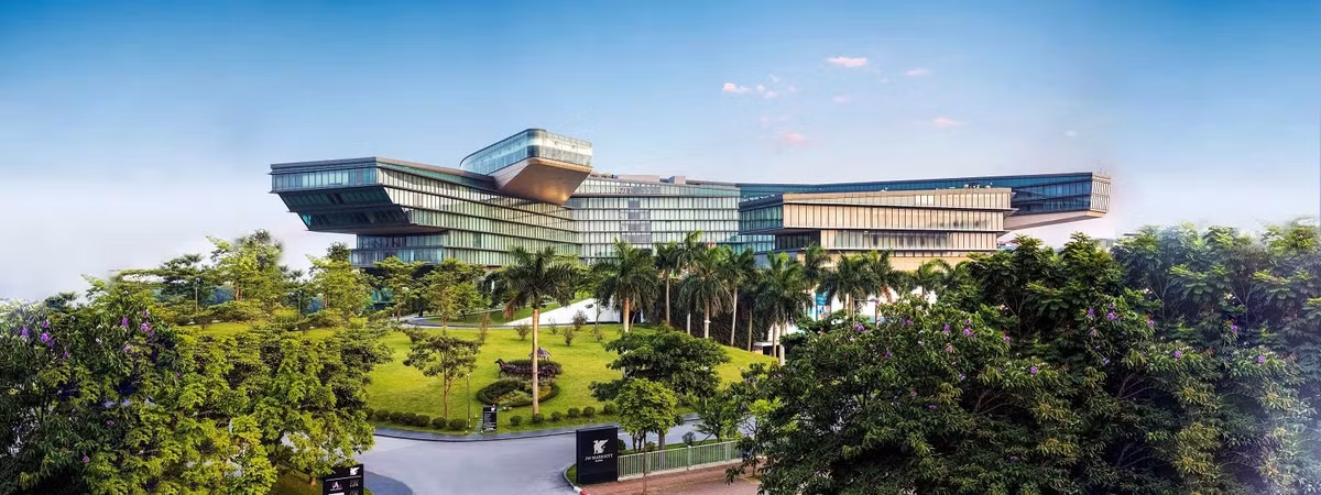 Trước đó, người hâm mộ đã tìm ra khách sạn G-Dragon chọn làm nơi lưu trú. Đó là một trong những khách sạn 5 sao xa hoa bậc nhất Hà Nội - JW Marriott Hanoi. Ảnh: Marriott Hanoi