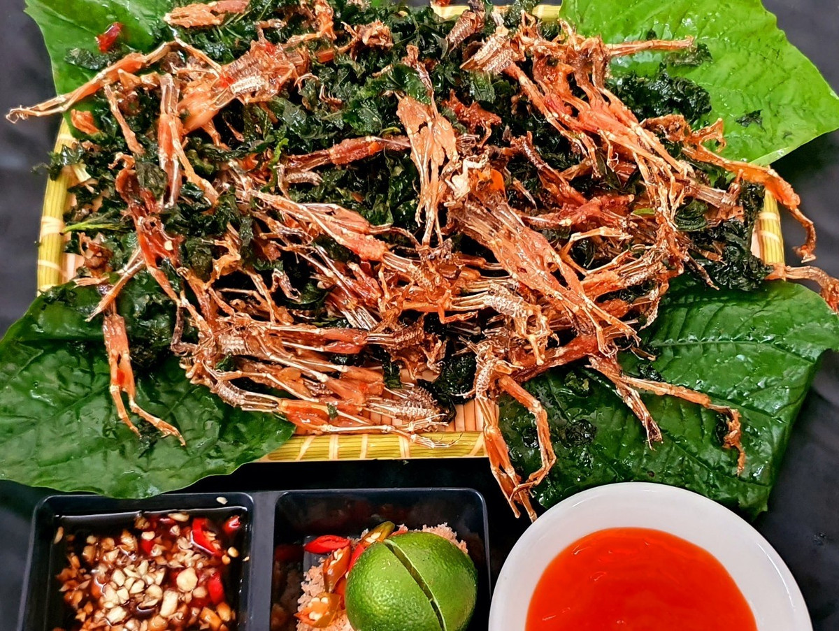 Khô nhái được ưa chuộng bởi vị giòn rụm, thơm béo, ngọt tự nhiên. Ảnh: Đặc sản Na Hang