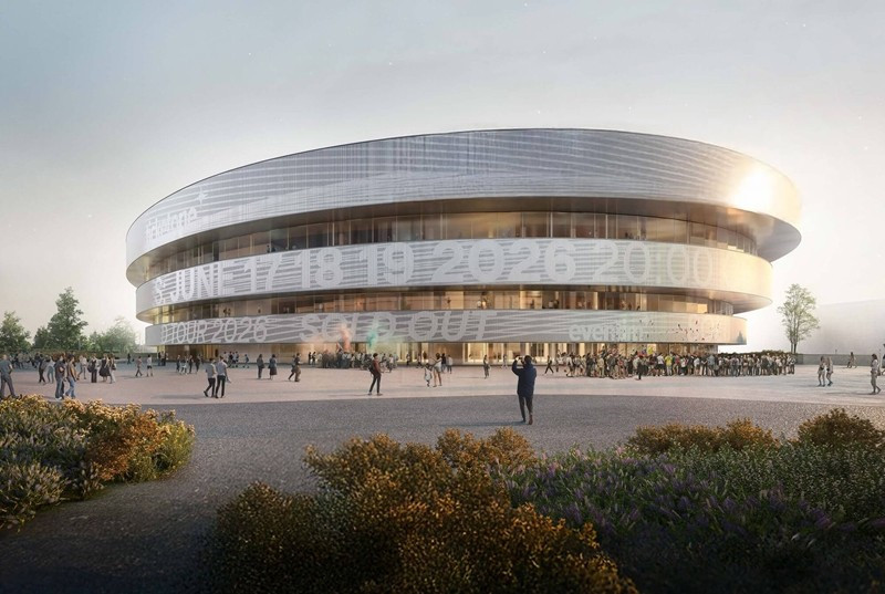 Sau khi đăng cai Thế vận hội Mùa đông 2026, Arena Milano sẽ được sử dụng quanh năm cho các buổi hòa nhạc và lễ hội. Ảnh: Europeanarenas
