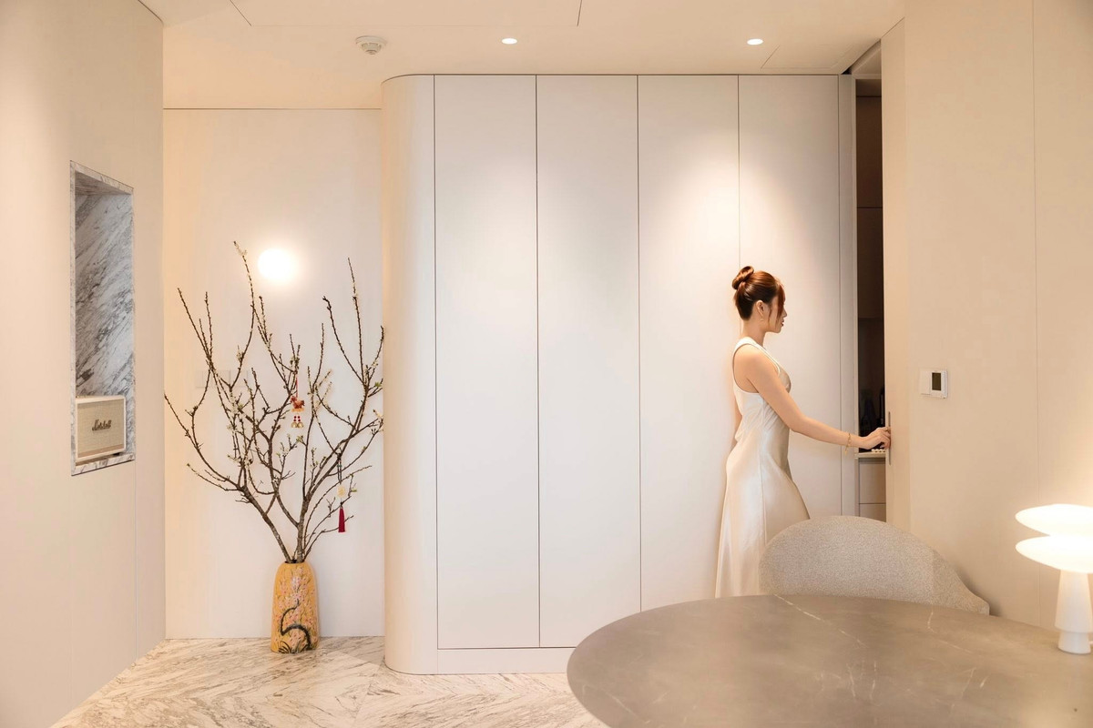 Người đẹp mua nhà thô, sau đó chi thêm 2 tỷ đồng để sửa chữa một số hạng mục theo mong muốn. Ảnh: FB Thanh Thanh Huyền