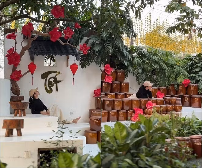 Sau thời gian bận rộn với lịch trình nghệ thuật, diễn viên Vân Trang dành thời gian trở về cơ ngơi rộng 50.000m2 tại Đồng Tháp (trước kia là Tiền Giang). Ảnh: FBNV