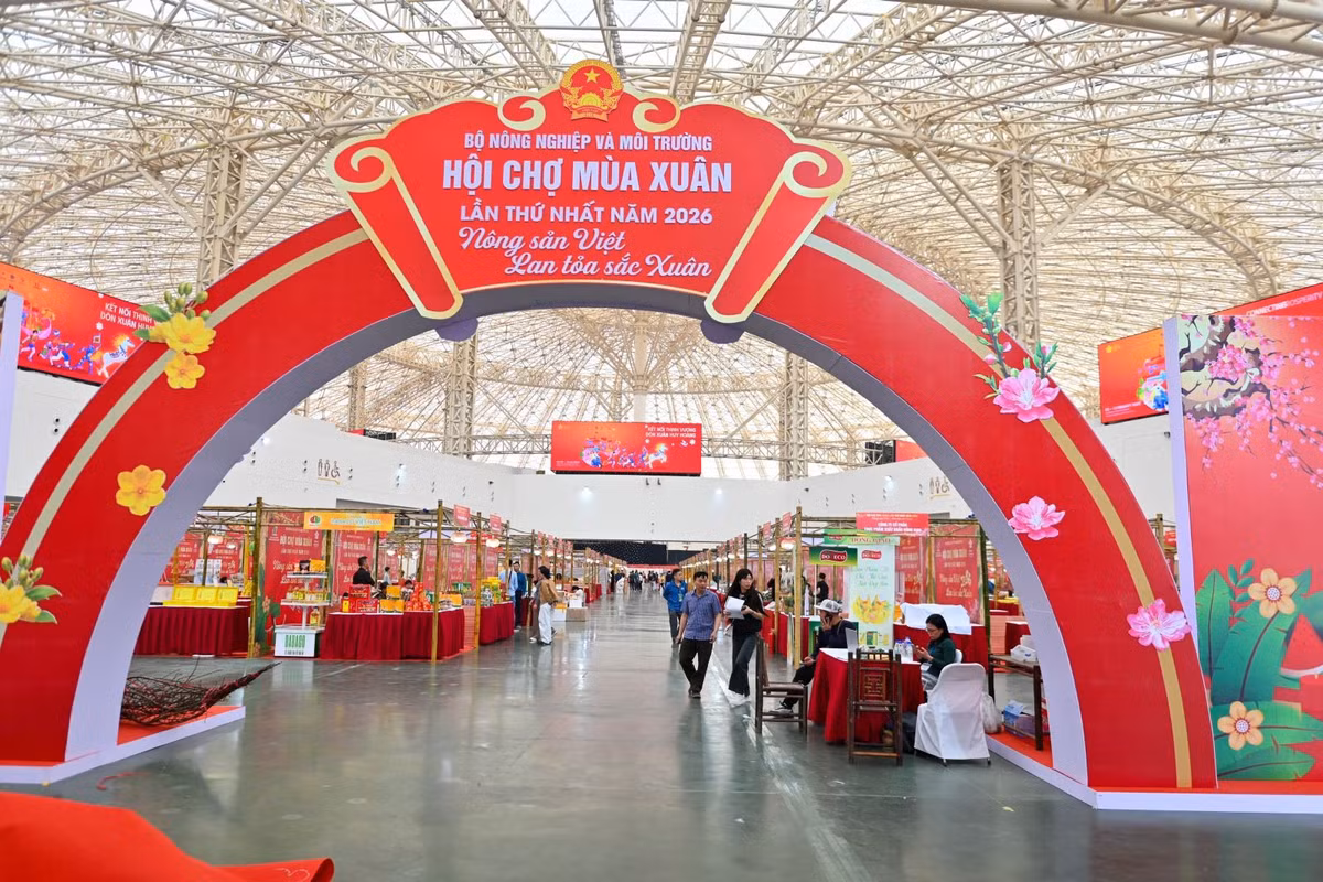 Tất cả các khâu chuẩn bị Hội chợ Mùa Xuân 2026 đã được hoàn tất từ ngày 1/2, sẵn sàng đón khách ngay sau lễ khai mạc.