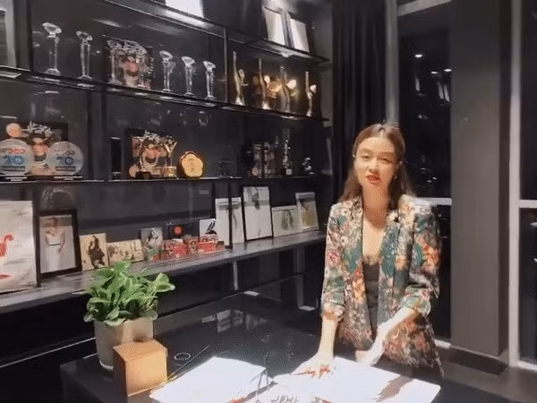 Mọi không gian trong nhà được chia riêng biệt, từ phòng khách, nhà ăn đến phòng làm việc, phòng trưng bày,... đều rất rộng rãi, chỉn chu. Ảnh chụp màn hình