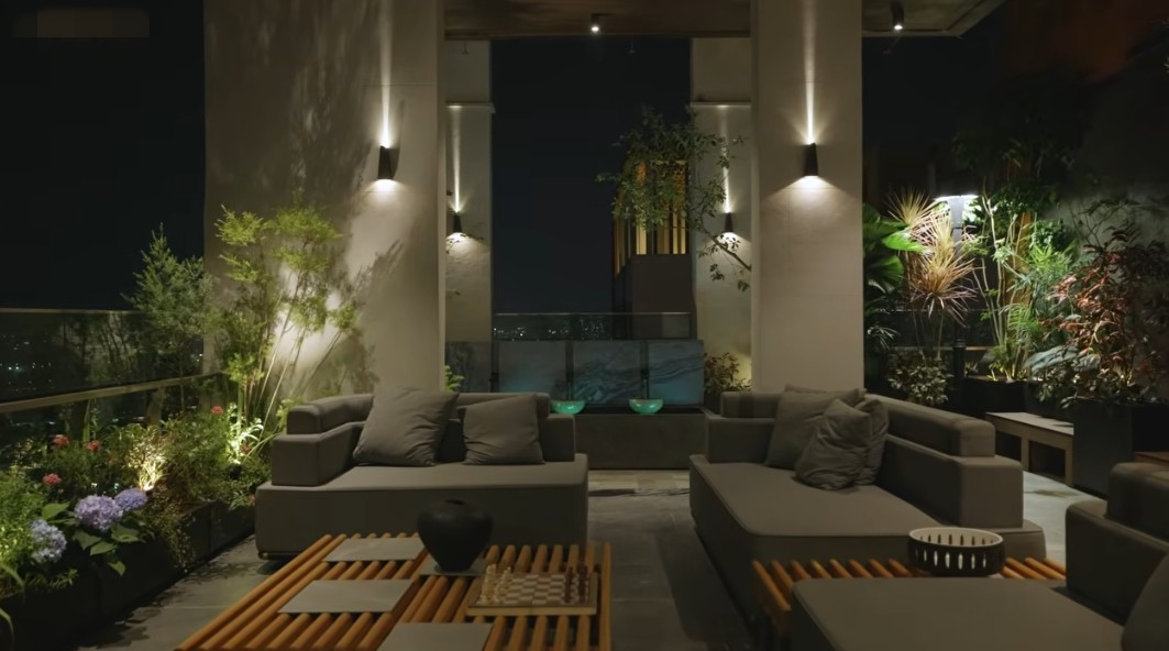 Trong đó, không gian dành cho sân vườn hơn 170m2. Ảnh chụp màn hình