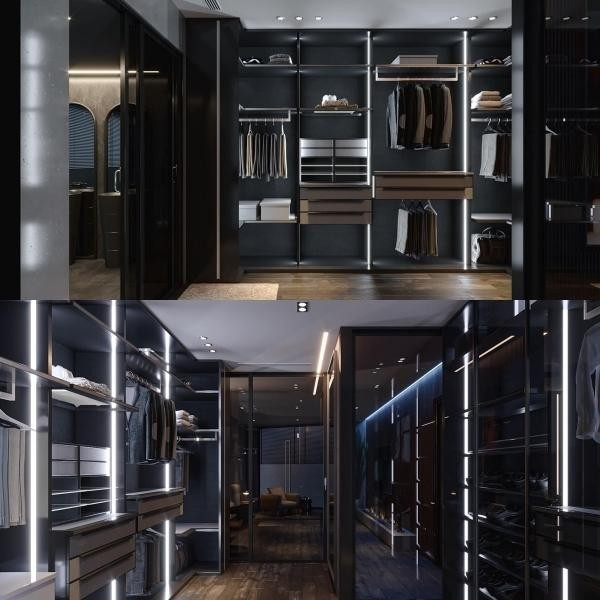 Nam diễn viên dành hẳn một không gian riêng để trưng bày quần áo. Ảnh: FB Nguyen Le Viet Anh