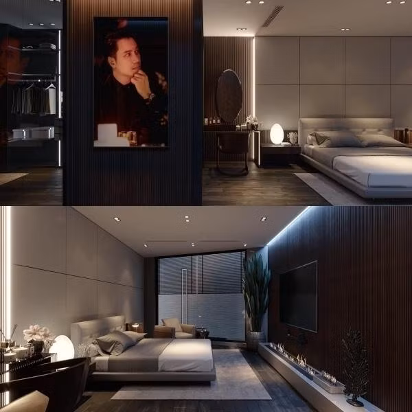 Phòng ngủ hệt như trong khách sạn. Ảnh: FB Nguyen Le Viet Anh