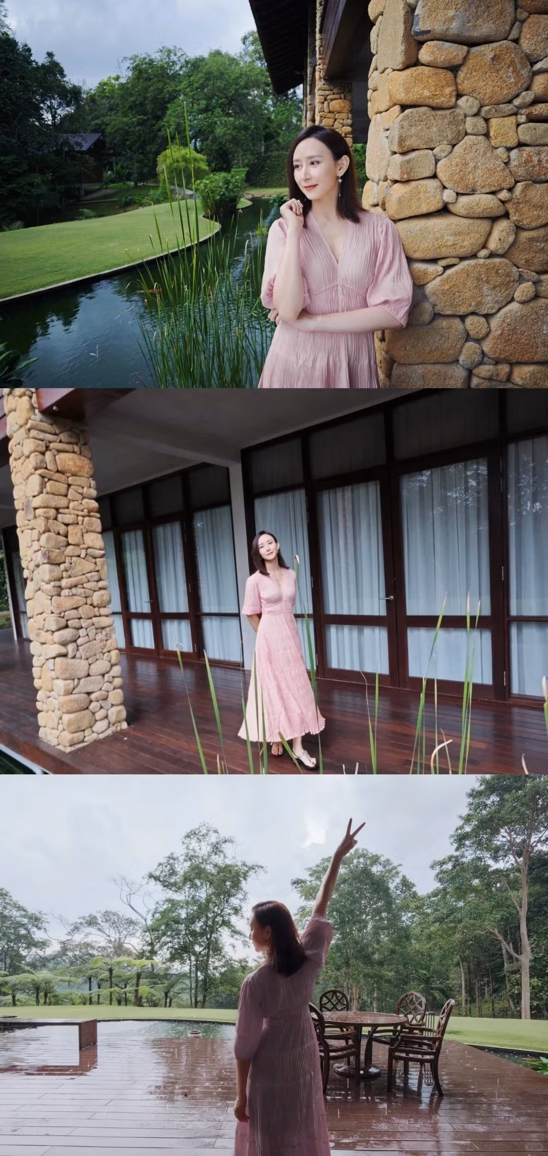 Trên lối đi, ghế gỗ, ghế mây, ghế nằm ngoài trời được đặt rải rác. Ảnh: QQ