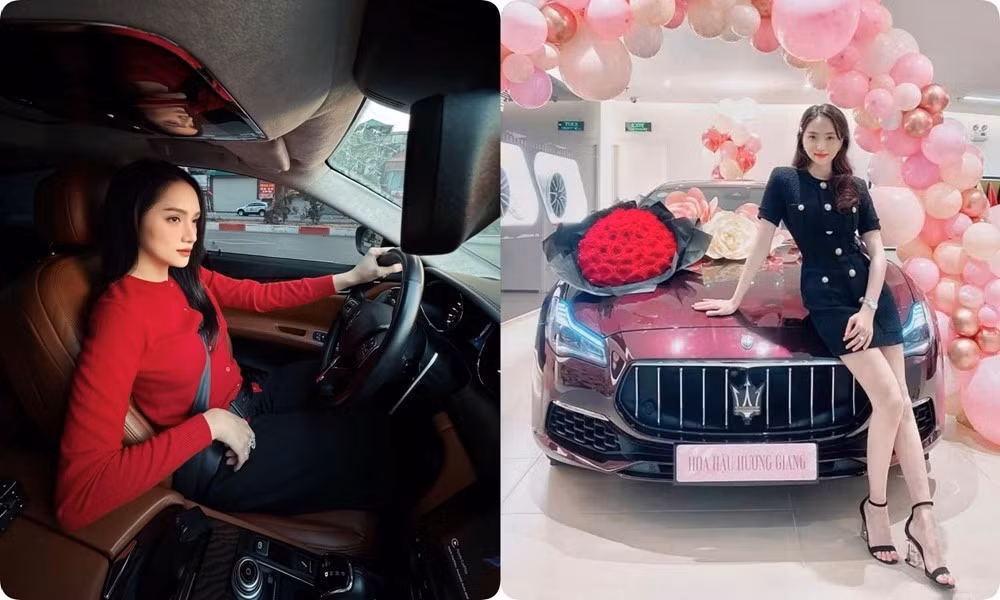 Không chỉ mua nhà, Hương Giang còn đầu tư xế hộp sang trọng giá trị lên tới 21 tỷ đồng. Ảnh: FB Nguyễn Hương Giang