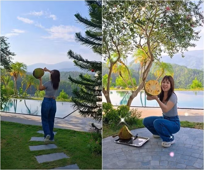 Căn biệt thự sở hữu view núi đẹp ngây ngất. Ảnh chụp màn hình