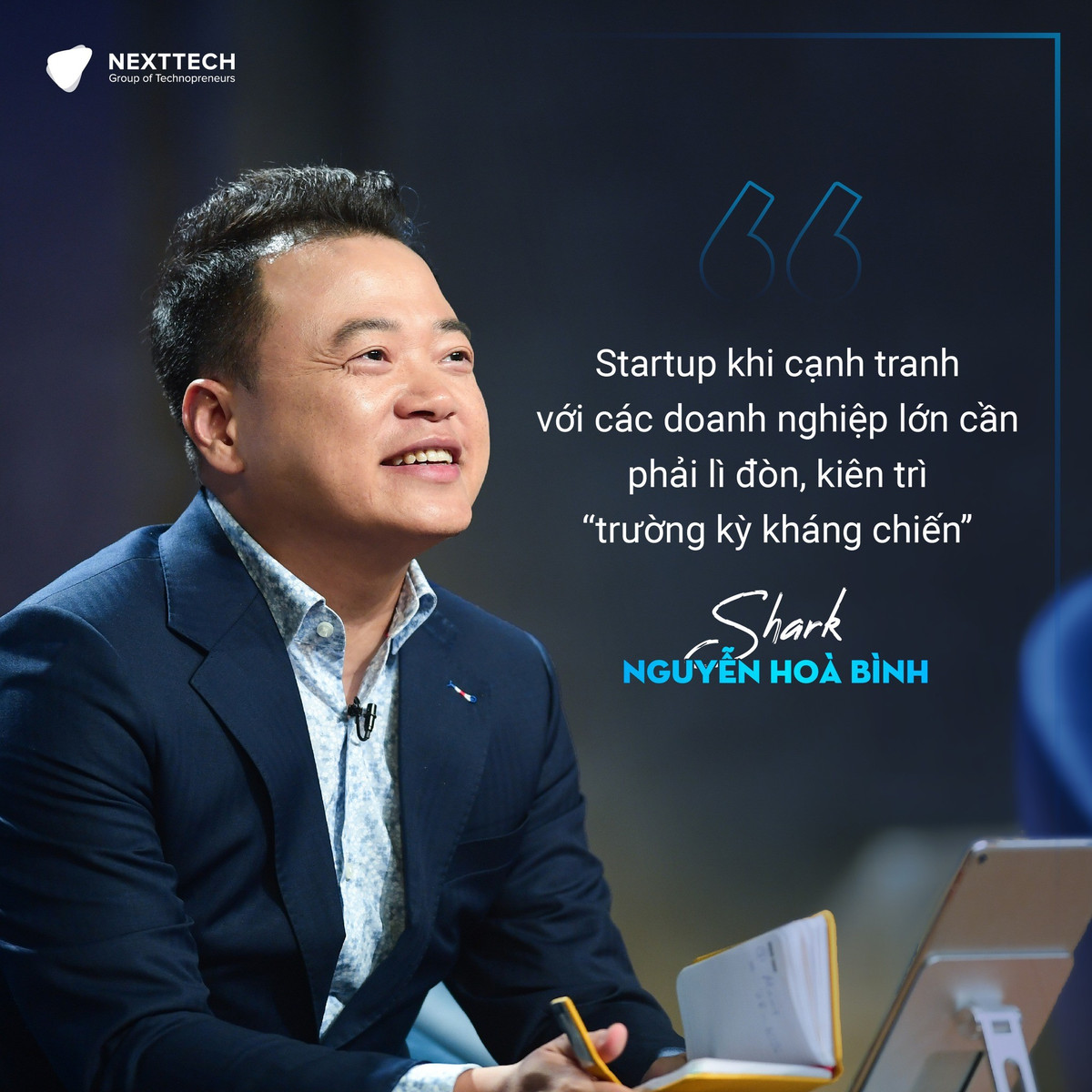 Nhiều phát ngôn của Shark Bình không ít lần khiến cộng đồng mạng dậy sóng. Ảnh: FBNV shark-binh2.jpg
