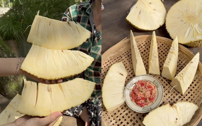 Mới đây, đoạn video một cô gái ăn mít không hạt bỗng gây sốt trên mạng xã hội thu hút hàng triệu lượt xem. Ảnh chụp màn hình