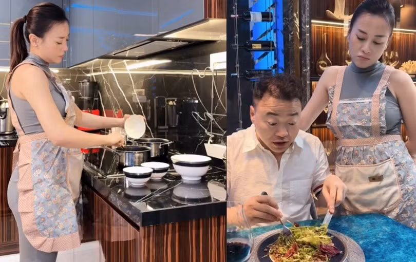 Mỗi bữa ăn, nữ diễn viên lại sử dụng một kiểu khác nhau. Ảnh: FBNV