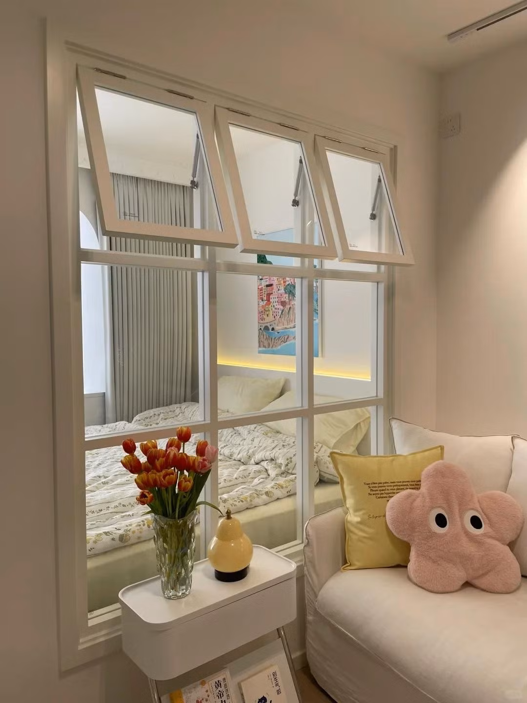 Cửa trượt giúp tiết kiệm diện tích. Ảnh: Toutiao