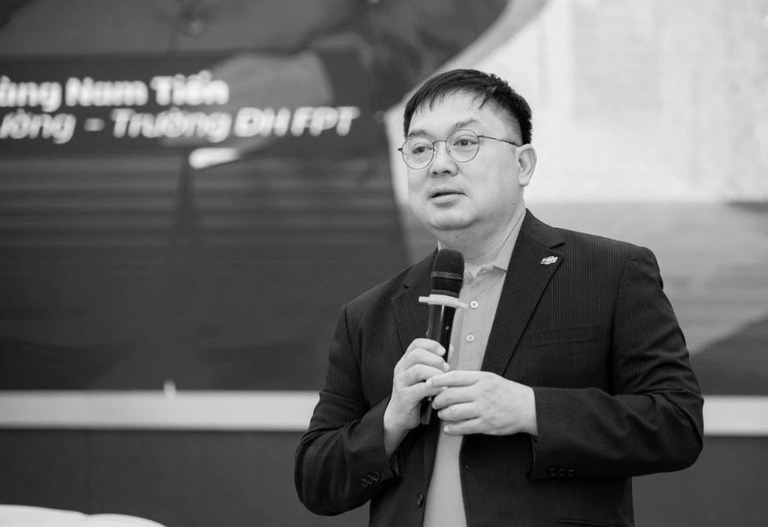 Phần lớn sự nghiệp của ông Hoàng Nam Tiến gắn bó với Tập đoàn FPT. Ảnh: FPT. hoang-nam-tien2.jpg