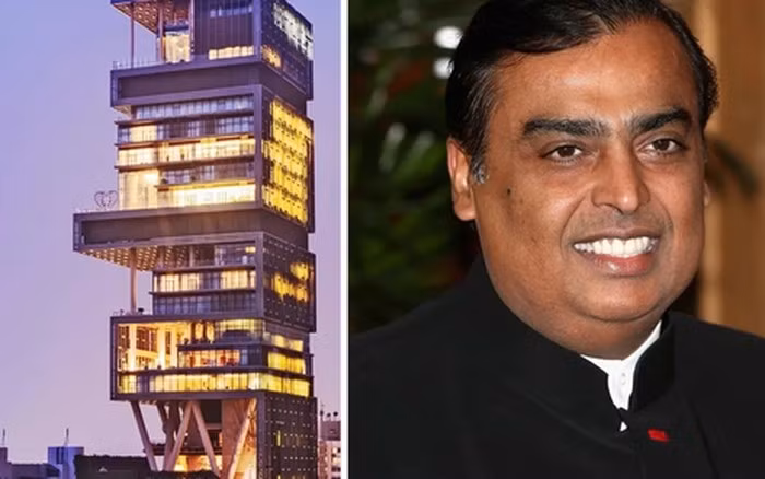 Thuộc sở hữu của tỷ phú Mukesh Ambani, Antilia là một trong những ngôi nhà đắt đỏ và nổi tiếng nhất thế giới. Ảnh: BI