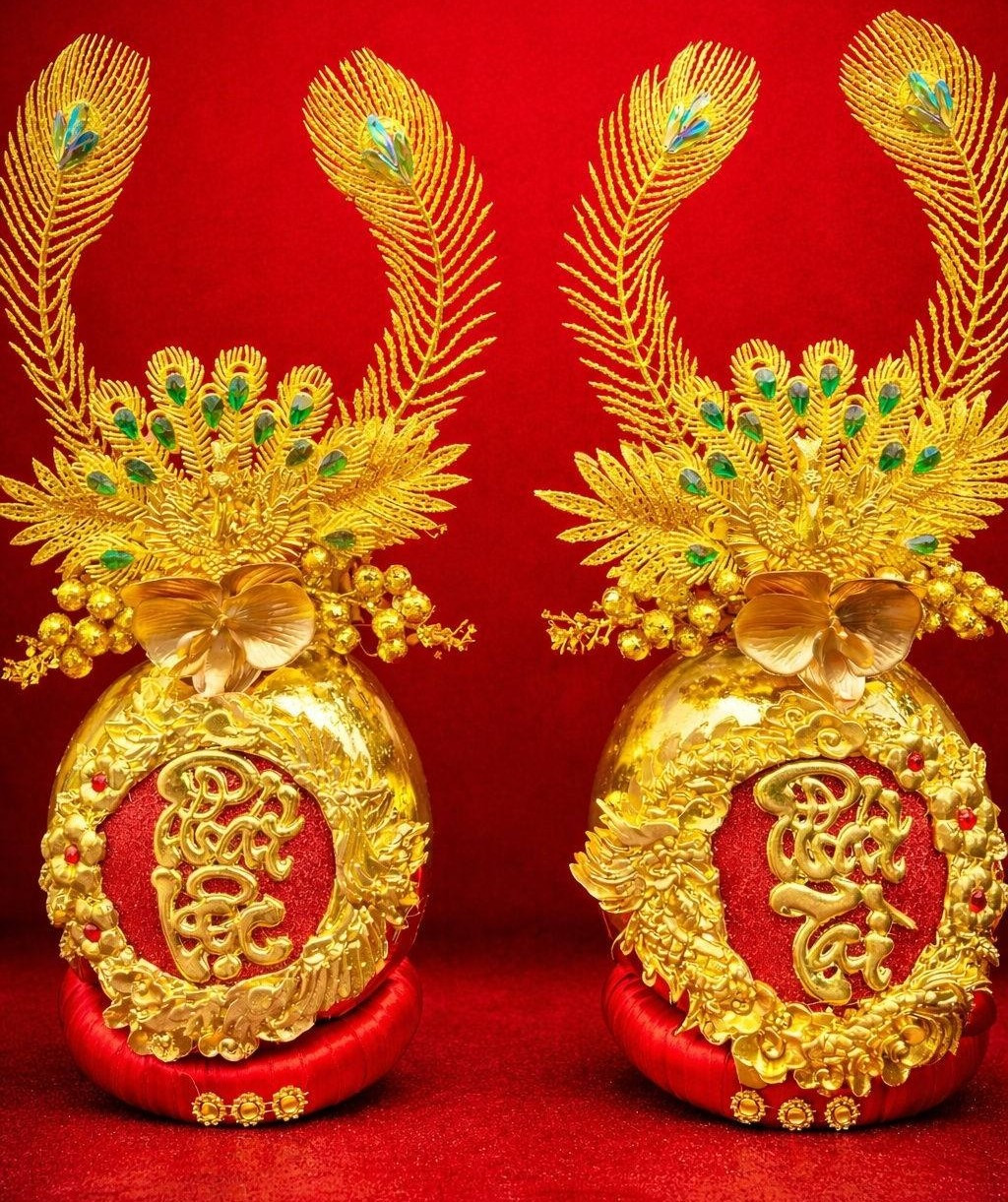 Ưu điểm của dừa dát vàng là có thể bảo quản, trưng bày trong thời gian dài, lên đến vài tháng. Ảnh: FB Chi Potatoes