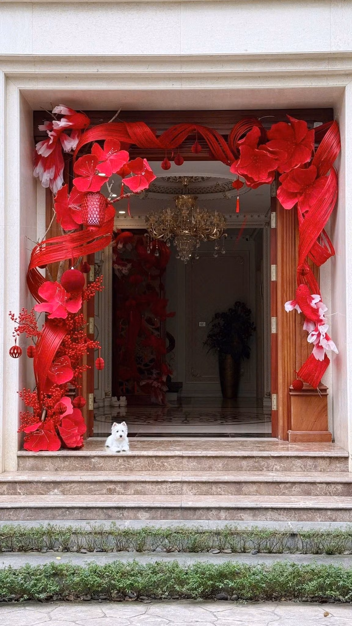 Mới đây, "phú bà" U40 thu hút sự chú ý khi trang trí toàn bộ không gian sống theo tông đỏ rực rỡ, ngập tràn không khí Tết Bính Ngọ 2026. Ảnh chụp màn hình