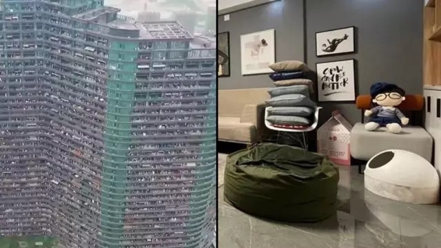 Khi các video quay bên trong Regent International lan truyền trên mạng xã hội, tòa nhà gây nhiều tranh cãi. Ảnh: Ladbible.