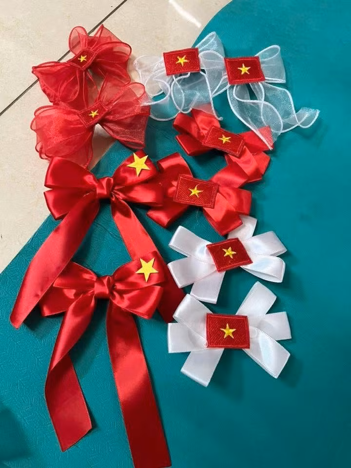 Kẹp tóc, kẹp nơ từ 15.000 - 20.000 đồng/chiếc. Ảnh: Facebook