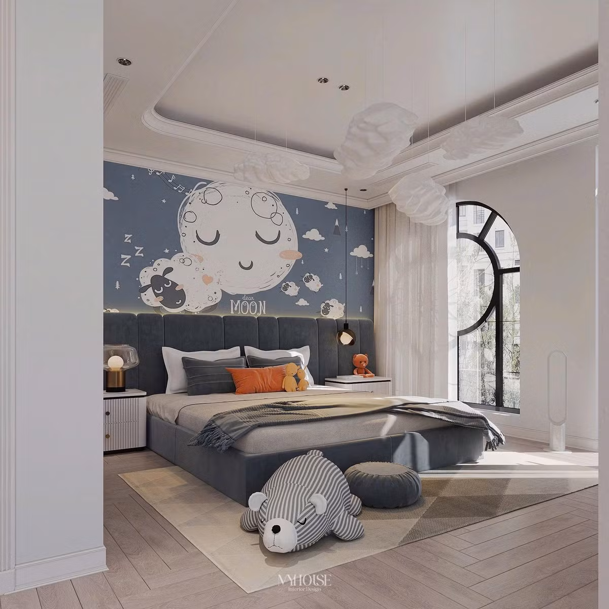 Phòng riêng dành cho con trai nam hậu vệ sinh năm 1997. Ảnh: FBNV