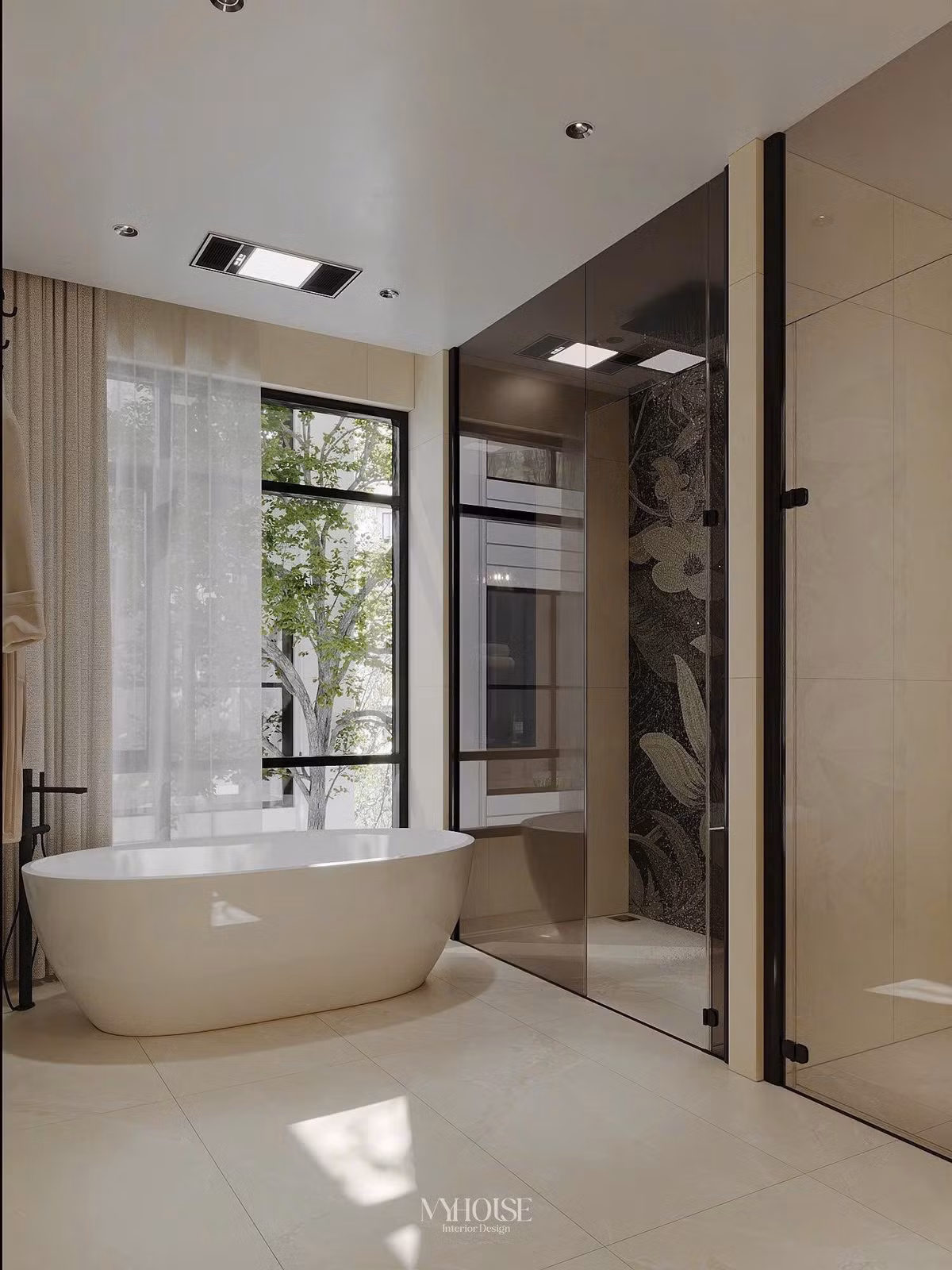 Phòng tắm rộng rãi, tiện nghi không kém khách sạn cao cấp. Ảnh: FBNV