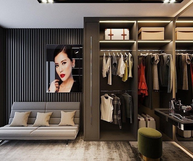 Sau nhiều năm gắn bó với nghệ thuật, Cao Thái Hà tích lũy được khối tài sản đáng nể. Nổi bật nhất là căn hộ cao cấp rộng hơn 80m² tại quận 2 (cũ), TP HCM. Ảnh: FBNV