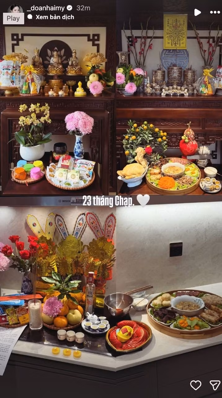 Những dịp lễ, Tết, sinh nhật... ngôi nhà của vợ chồng Đoàn Văn Hậu luôn được trang trí đẹp mắt như một resort thu nhỏ. Ảnh: FBNV