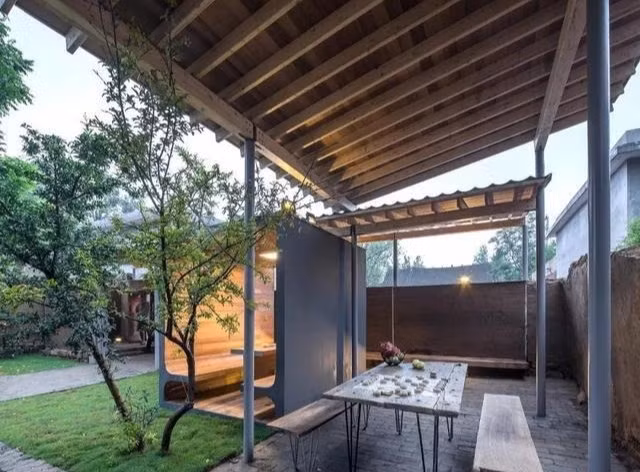 Tất cả được bố trí hợp lý để gia đình thư giãn, đón tiếp bạn bè và vui đùa cùng các cháu nhỏ mỗi khi chúng về chơi. Ảnh: Sohu