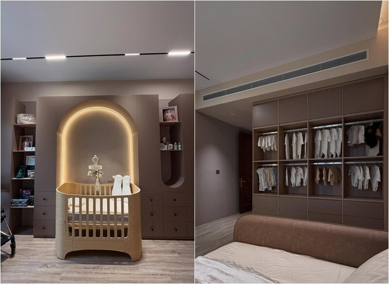 Nhà mới của MC Mai Ngọc và chồng thiếu gia có tông màu trắng kem và nội thất cao cấp. Ảnh: FBNV