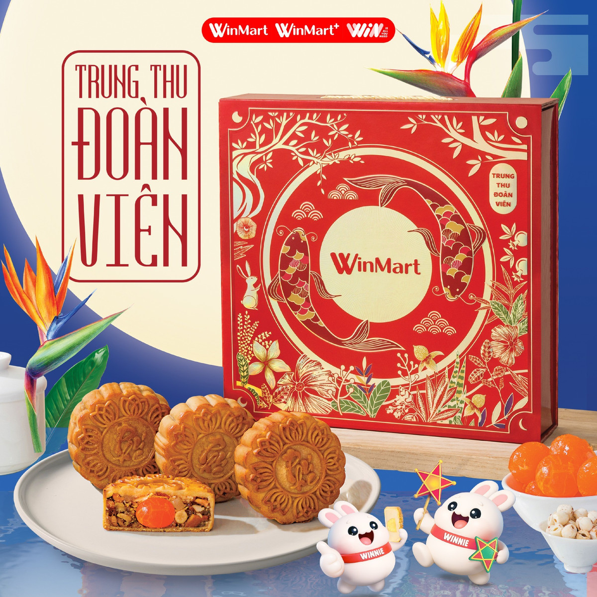 Tại WinMart, khách hàng được giảm 30% với các sản phẩm Bánh trung thu WinMart 2025. Ảnh: Siêu Thị WinMart