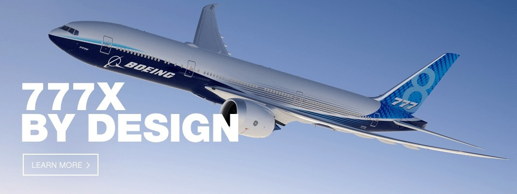 Dòng máy bay mới nhất của hãng - Boeing 777X bao gồm hai phiên bản là 777-9 và 777-8F. Ảnh: Boeing