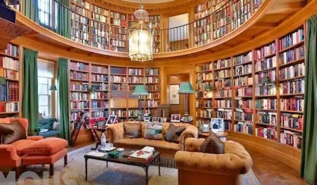 Thư viện đồ sộ là giấc mơ của những người đam mê sách. Ảnh: Famous Entertainment trên YouTube